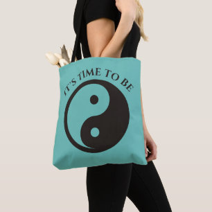 Yin Yang Symbol - solid tattoo design Tote Bag