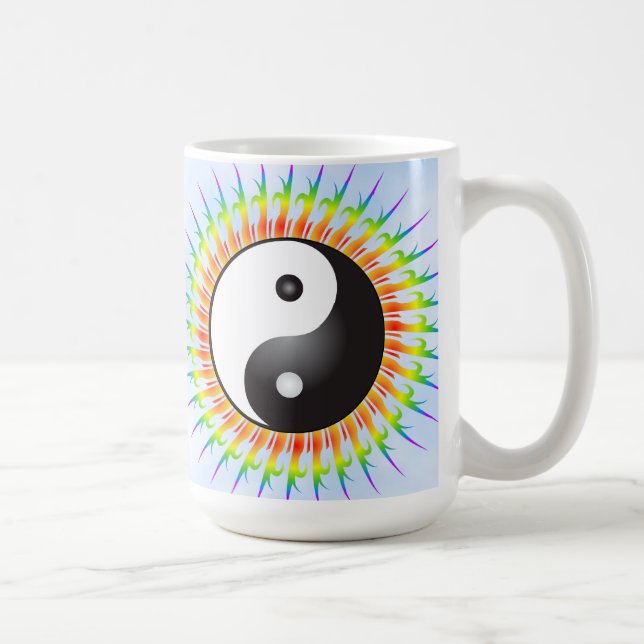 Yin Yang Symbol & Spiral: Coffee Mug (Right)