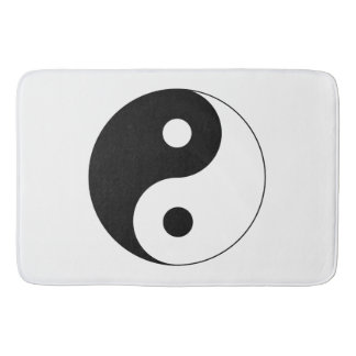 Yin Yang Symbol Spiritual Bath Mat