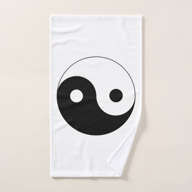 Yin Yang Symbol Spiritual Hand Towel (Hand Towel)