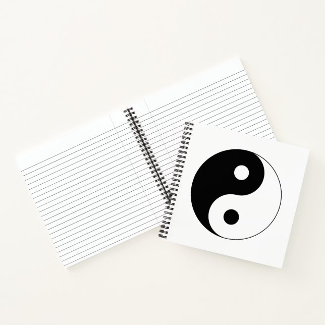 Yin Yang Symbol Spiritual Notebook (Inside)