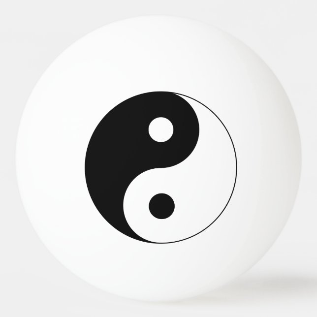 Yin Yang Symbol Spiritual Ping Pong Ball (Front)