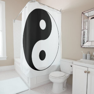 Yin Yang Symbol Spiritual Shower Curtain