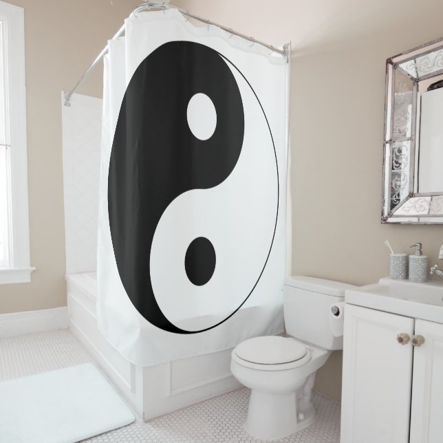 Yin Yang Symbol Spiritual Shower Curtain (In Situ)