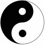 Yin Yang Symbol Spiritual Standing Photo Sculpture<br><div class="desc">Black and white Yin Yang symbol. Simple but powerful balance symbol of Taoism.</div>
