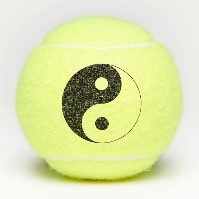 Yin Yang Symbol Spiritual Tennis Balls (Front)