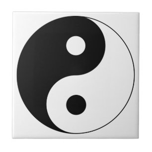Yin Yang Symbol Spiritual Tile