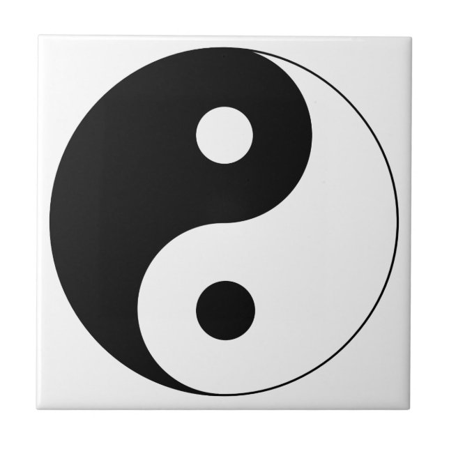 Yin Yang Symbol Spiritual Tile (Front)