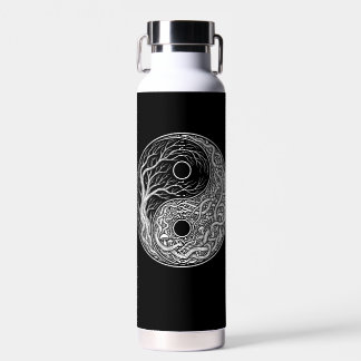 Yin Yang symbol Tree of Life Water Bottle