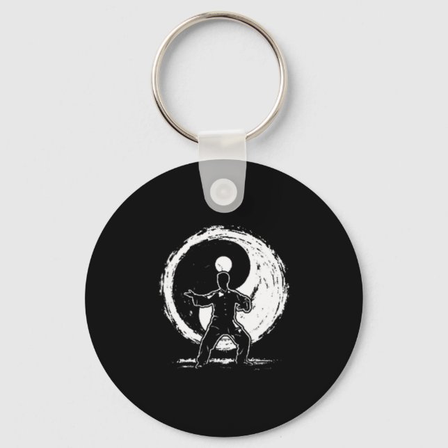 Yin Yang Tai Chi Chuan Instructor Minimalist Key Ring (Front)