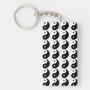 Yin Yang Tai Ji Chinese Symbol Acrylic Keychain