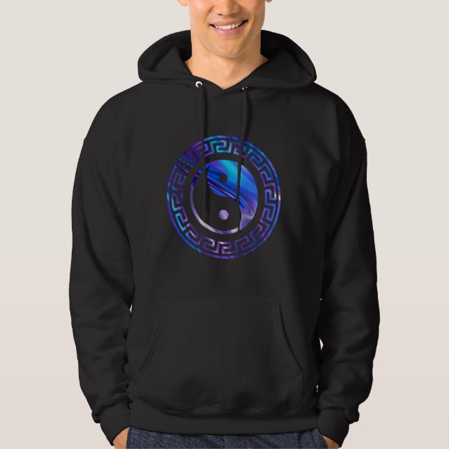 Yin Yang , Tao Yin Yang, Taoism Yin Yang Symbol Hoodie (Front)