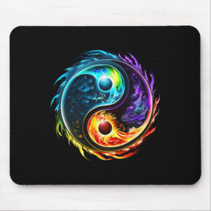 Yin Yang, Taoism, Tai Chi, Qi Gong, Polarity, Dual Mouse Pad