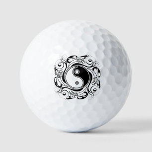 Yin Yang Tattoo Ornamental Style Golf Balls