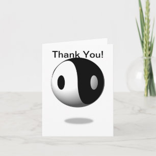 Yin Yang Thank You Card