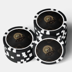 Yin yang the symbol that represents balance poker chips