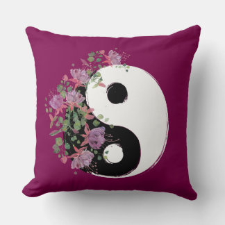 Yin Yang Throw Pillow