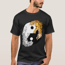 Yin & Yang Tigers Men's Basic Dark T-Shirt