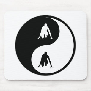 Yin Yang Track Mouse Pad