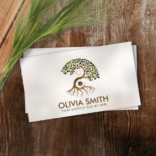 Yin Yang Tree  Business Card