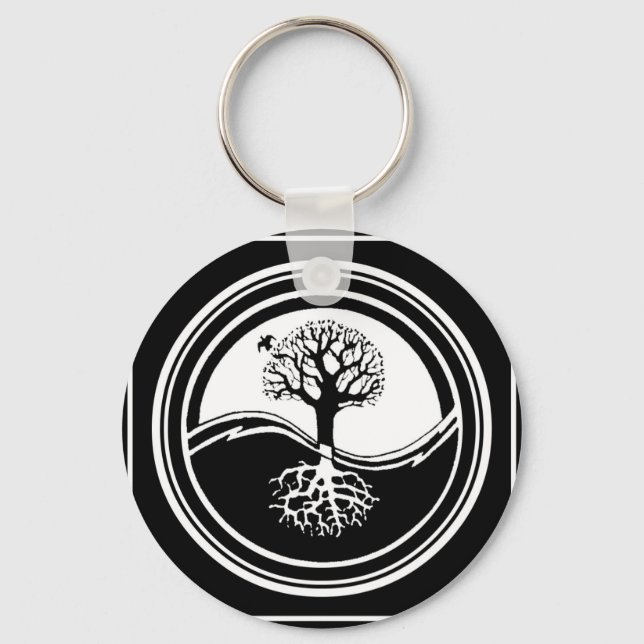 Yin Yang Tree Key Ring (Front)