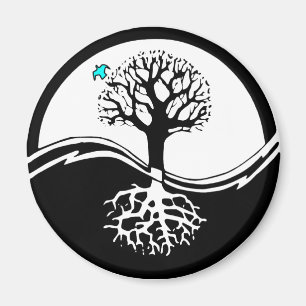 Yin Yang Tree Magnet