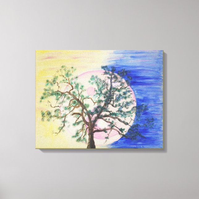 Yin Yang Tree of Life canvas print (Front)