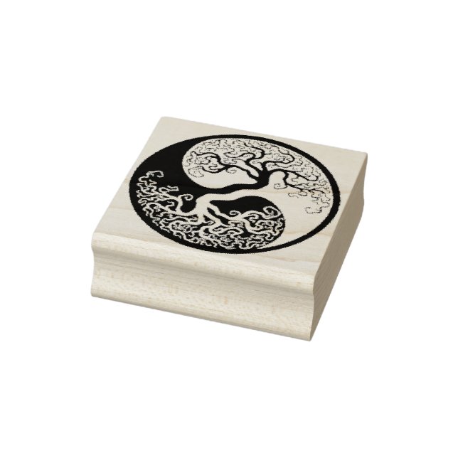 Yin Yang Tree oif Life Rubber Stamp (Stamp)