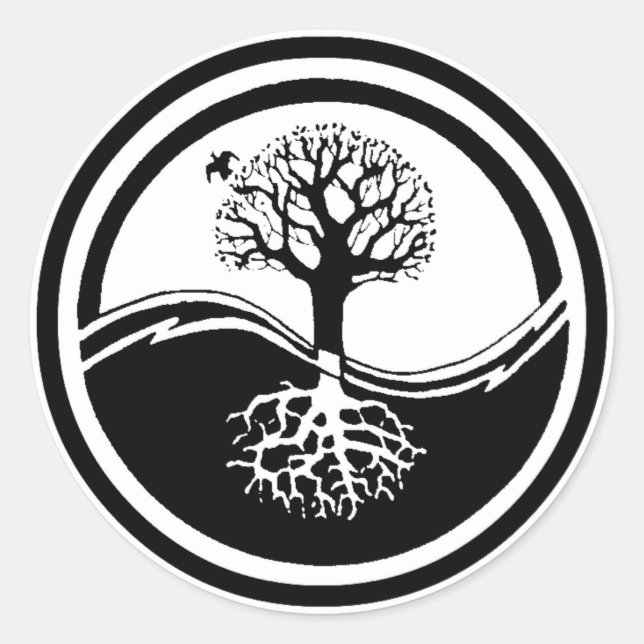 Yin Yang ~ Tree Sticker (Front)