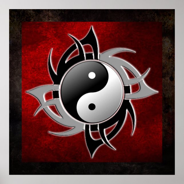 YIN YANG TRIBAL 3D POSTER (Front)