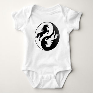 Yin Yang Unicorn Baby One Piece Baby Bodysuit