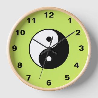 Yin Yang Wall Clock