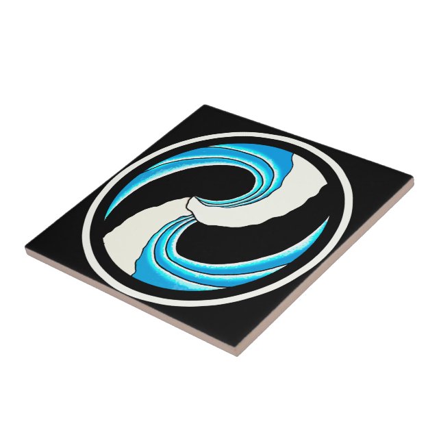 Yin Yang Waves Tile (Side)