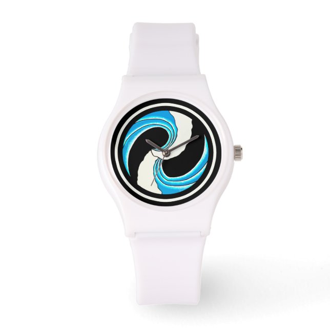 Yin Yang Waves Watch (Front)