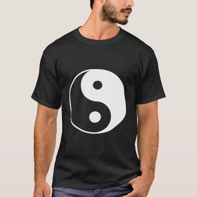 Yin Yang White T-Shirt (Front)