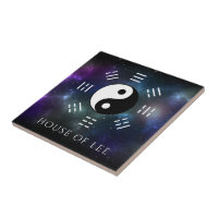 Yin Yang with Bagua Trigram Symbols I-Ching