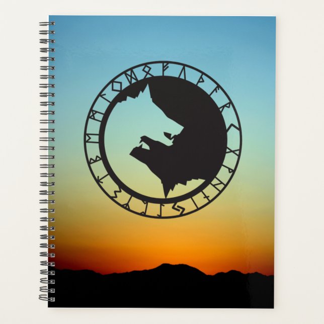 Yin & Yang Wolves Planner (Front)