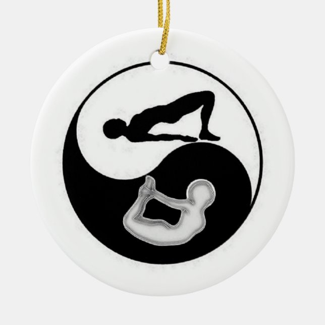 Yin-Yang Yoga Ornament (Front)