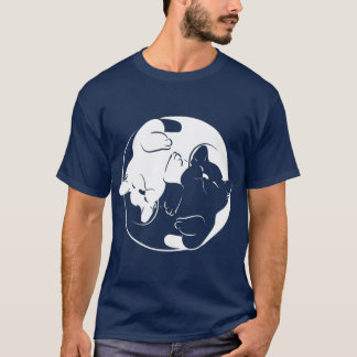 Yin Yang Yoga Zen Cats   Yoga Gift Cat T-Shirt