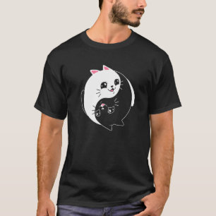 Yin Yang Yoga Zen Cute Cats for Cat 2 T-Shirt