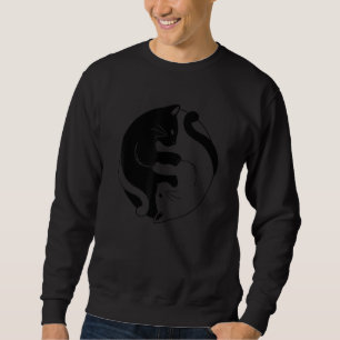 Yin Yang Yoga Zen Cute Cats for Yoga 1 Sweatshirt