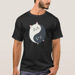 Yin Yang Yoga Zen Cute Cats for Yoga   2 T-Shirt