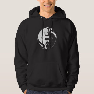 Yin Yang Yoga Zen Cute Cats for Yoga Hoodie
