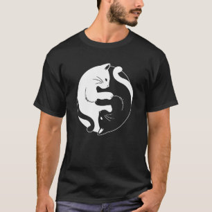 Yin Yang Yoga Zen Cute Cats for Yoga T-Shirt