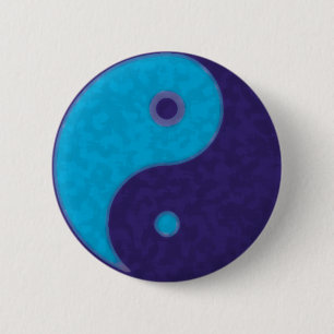yin yang zen meditation tao 6 cm round badge