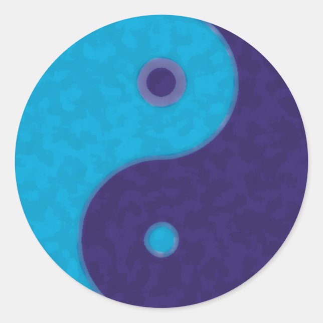 Yin Yang Zen meditation tao Classic Round Sticker (Front)