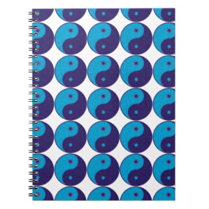 yin yang zen meditation tao spiral notebook