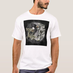ying an yang, tiger vs dragon T-Shirt