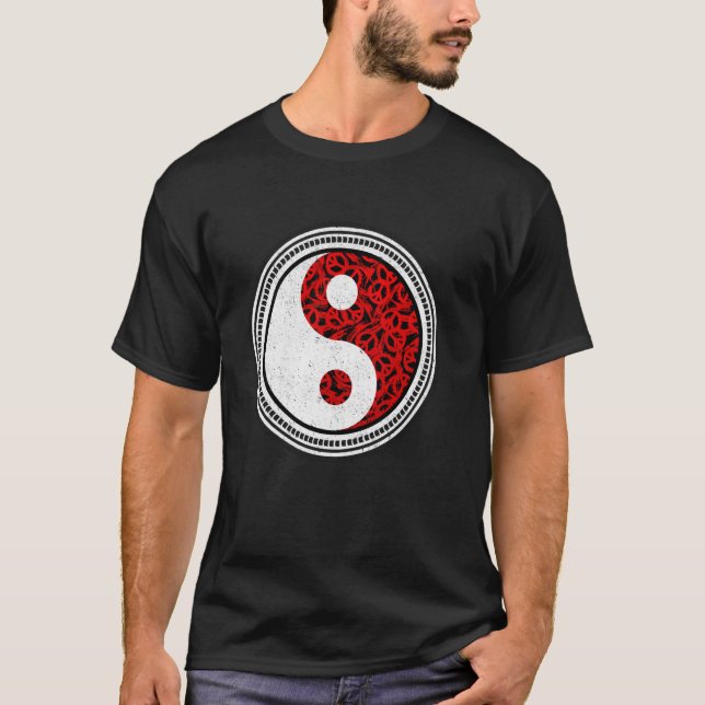 Ying and Yang Body and Soul Chinese Symbols China  T-Shirt (Front)