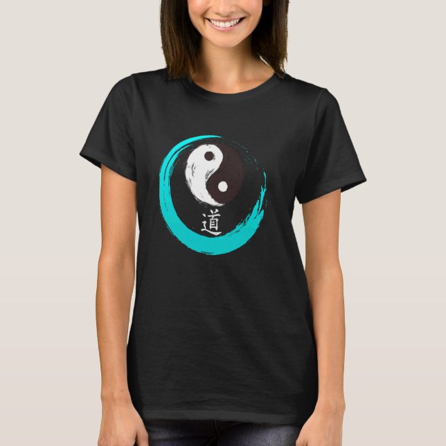 Ying and Yang Body and Soul Chinese Symbols China T-Shirt (Front)